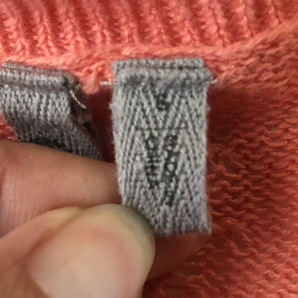 Caslon open front Waterfall Crochet Orange cardigan Small - Picture 4 of 11